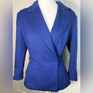 Reason Blue Patterned Women's Blazer